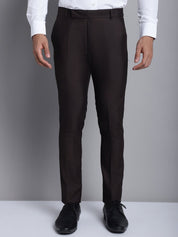 Indian Needle Men's Coffee Tapered Fit Formal Trousers - FGP_275Coffee_30
