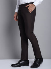 Indian Needle Men's Coffee Tapered Fit Formal Trousers - FGP_275Coffee_30