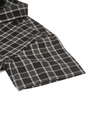 Indian Needle Men's Cotton Checked Half Sleeve Formal Shirts - SF_808Black_S