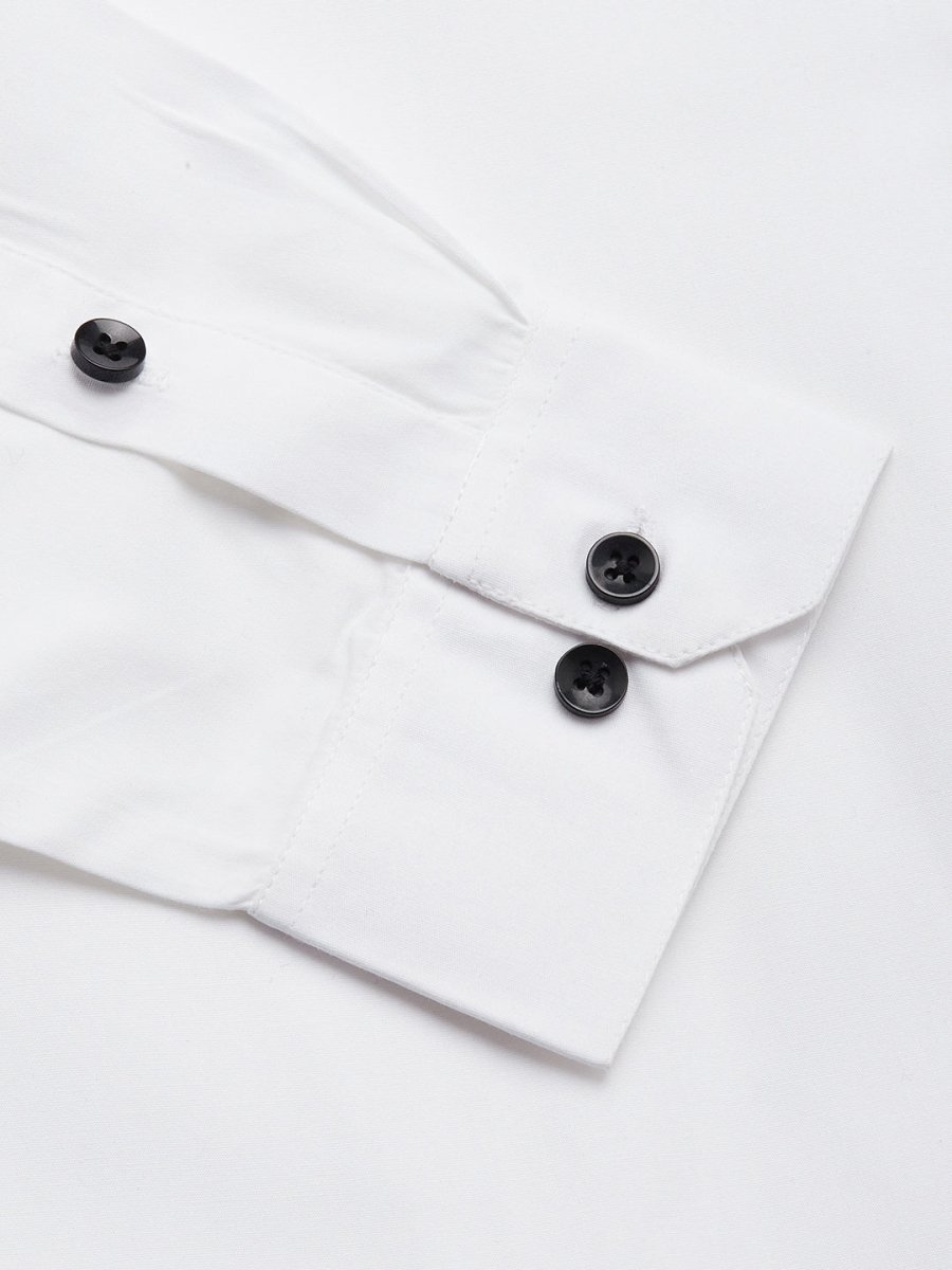 Indian Needle Men's Cotton Printed Formal Shirts - SF_807White_S