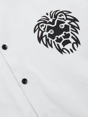 Indian Needle Men's Cotton Printed Formal Shirts - SF_806White_S