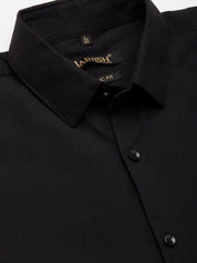 Indian Needle Men's Cotton Printed Formal Shirts - SF_807Black_S