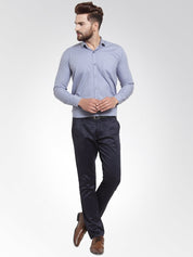 Indian Needle Men's Cotton Solid Light Grey Formal Shirt's - SF_361Light-Grey_S