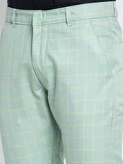 Indian Needle Men's Green Formal Trousers - FGP_260Sea-Green_30