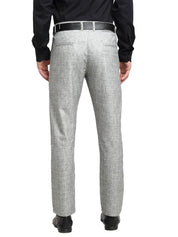 Indian Needle Men's Grey Cotton Solid Formal Trousers - FGP_268Grey_30