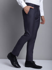 Indian Needle Men's Grey Tapered Fit Formal Trousers - FGP_275Grey_30