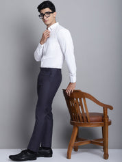 Indian Needle Men's Grey Tapered Fit Formal Trousers - FGP_275Grey_30