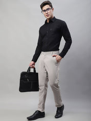 Indian Needle Men's Light Grey Tapered Fit Formal Trousers - FGP_276Light-Grey_30