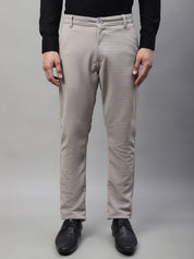 Indian Needle Men's Light Grey Tapered Fit Formal Trousers - FGP_276Light-Grey_30