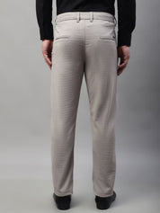 Indian Needle Men's Light Grey Tapered Fit Formal Trousers - FGP_276Light-Grey_30