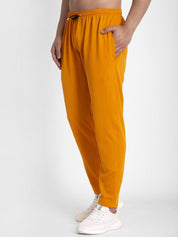 Indian Needle Men's Mustard Solid Track Pants - JOG_014Mustard_28