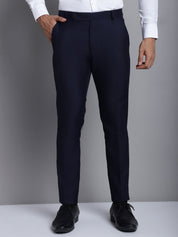 Indian Needle Men's Navy Tapered Fit Formal Trousers - FGP_275Navy_30