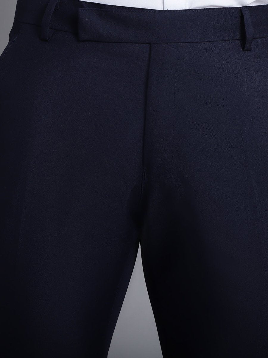 Indian Needle Men's Navy Tapered Fit Formal Trousers - FGP_275Navy_30