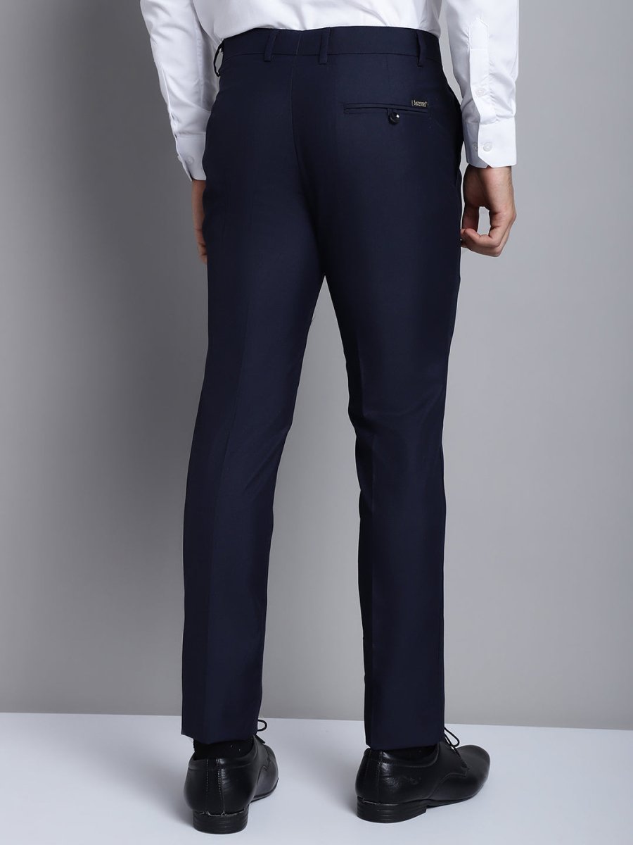 Indian Needle Men's Navy Tapered Fit Formal Trousers - FGP_275Navy_30