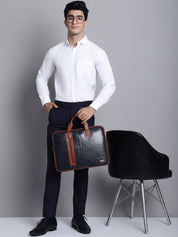 Indian Needle Men's Navy Tapered Fit Formal Trousers - FGP_275Navy_30