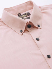 Indian Needle Men's Solid Formal Cotton Shirt - SF_792Magenta_S