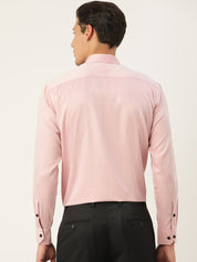 Indian Needle Men's Solid Formal Cotton Shirt - SF_792Magenta_S