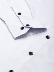 Indian Needle Men's Solid Formal Cotton Shirt - SF_792Sky_S
