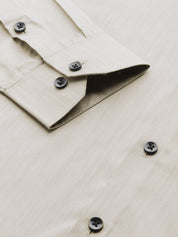 Indian Needle Men's Solid Formal Cotton Shirt - SF_792Steel-Grey_S