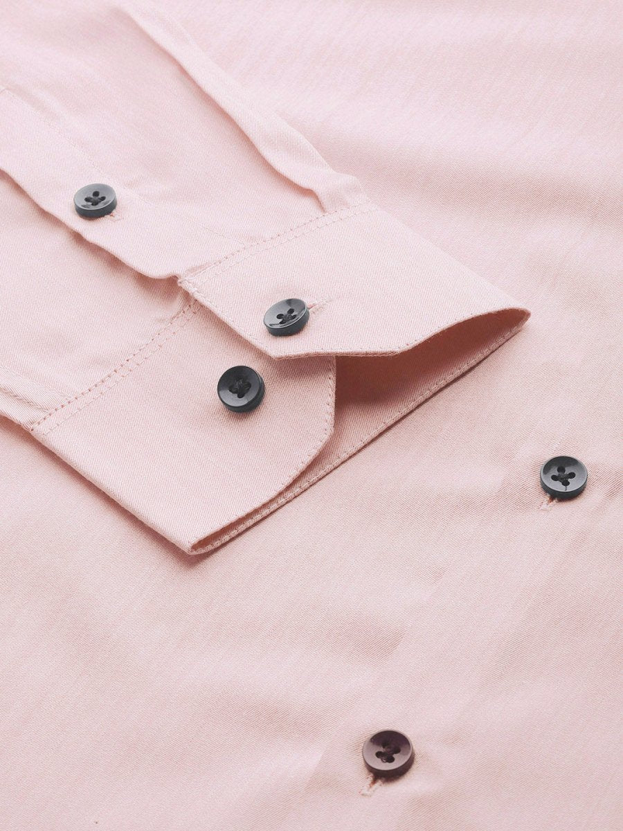 Indian Needle Men's Solid Formal Cotton Shirt - SF_792Magenta_S