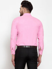 Indian Needle Pink Formal Shirt with white detailing - SF_419Pink_S