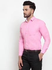 Indian Needle Pink Formal Shirt with white detailing - SF_419Pink_S