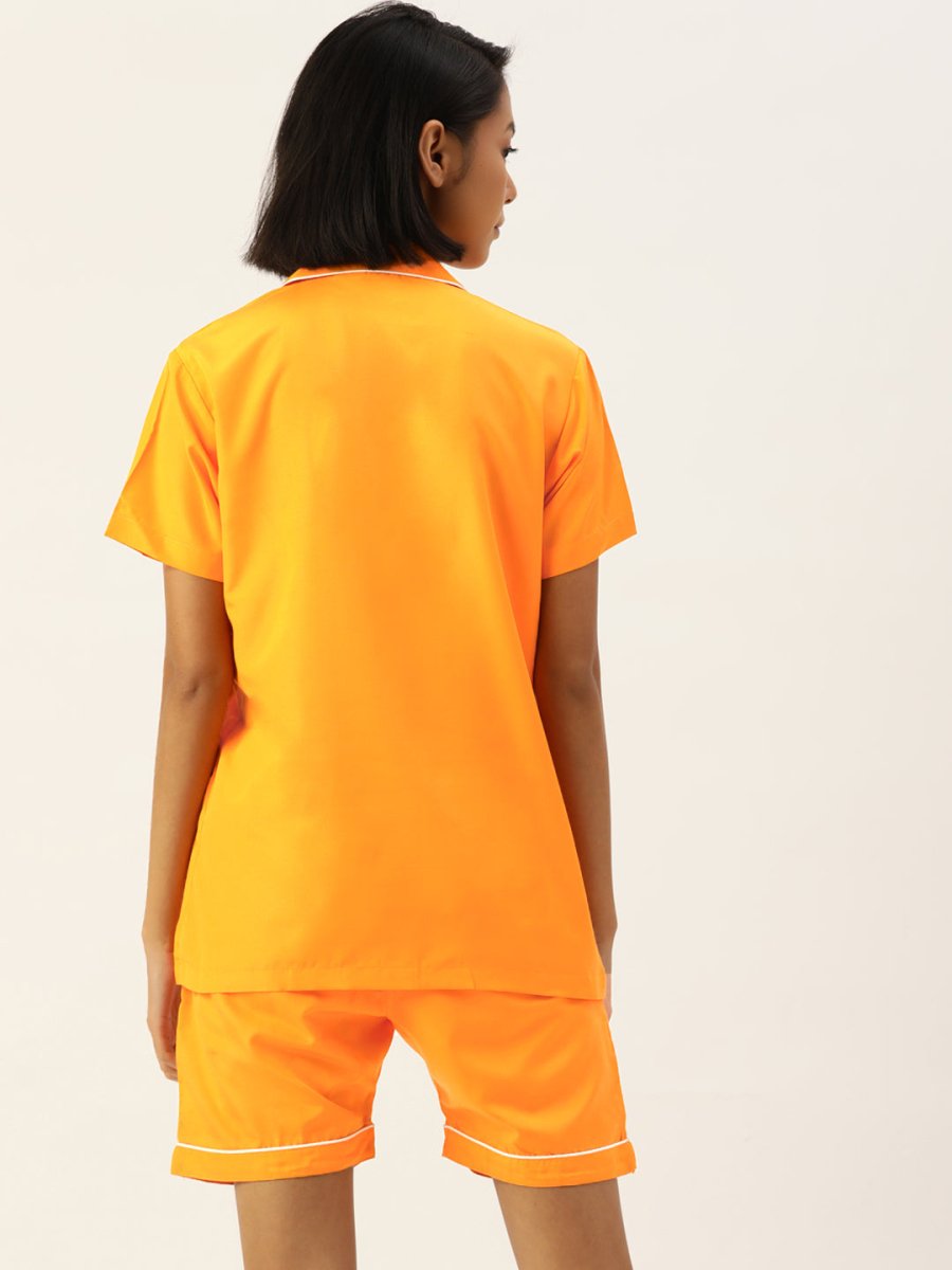 Indian Needle Women Mustard Night suit - LNS_002Mustard_XS