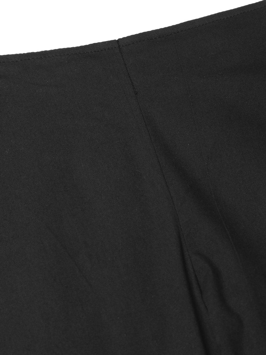 Jompers Women Black Smart Slim Fit Solid Bottom Flared Trousers - JOP_2128_Black_S