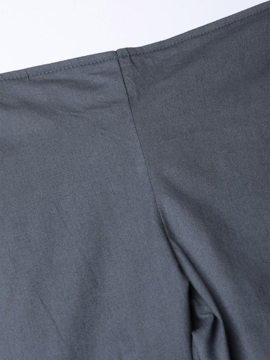 Jompers Women Grey Smart Fit Solid Bottom Flared Trousers - JOP_2128_Grey_S