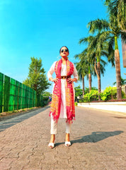 Jompers Women Off-White Solid Kurta with Trousers & Dupatta - JOKS_D8R_1332_Off-White_S