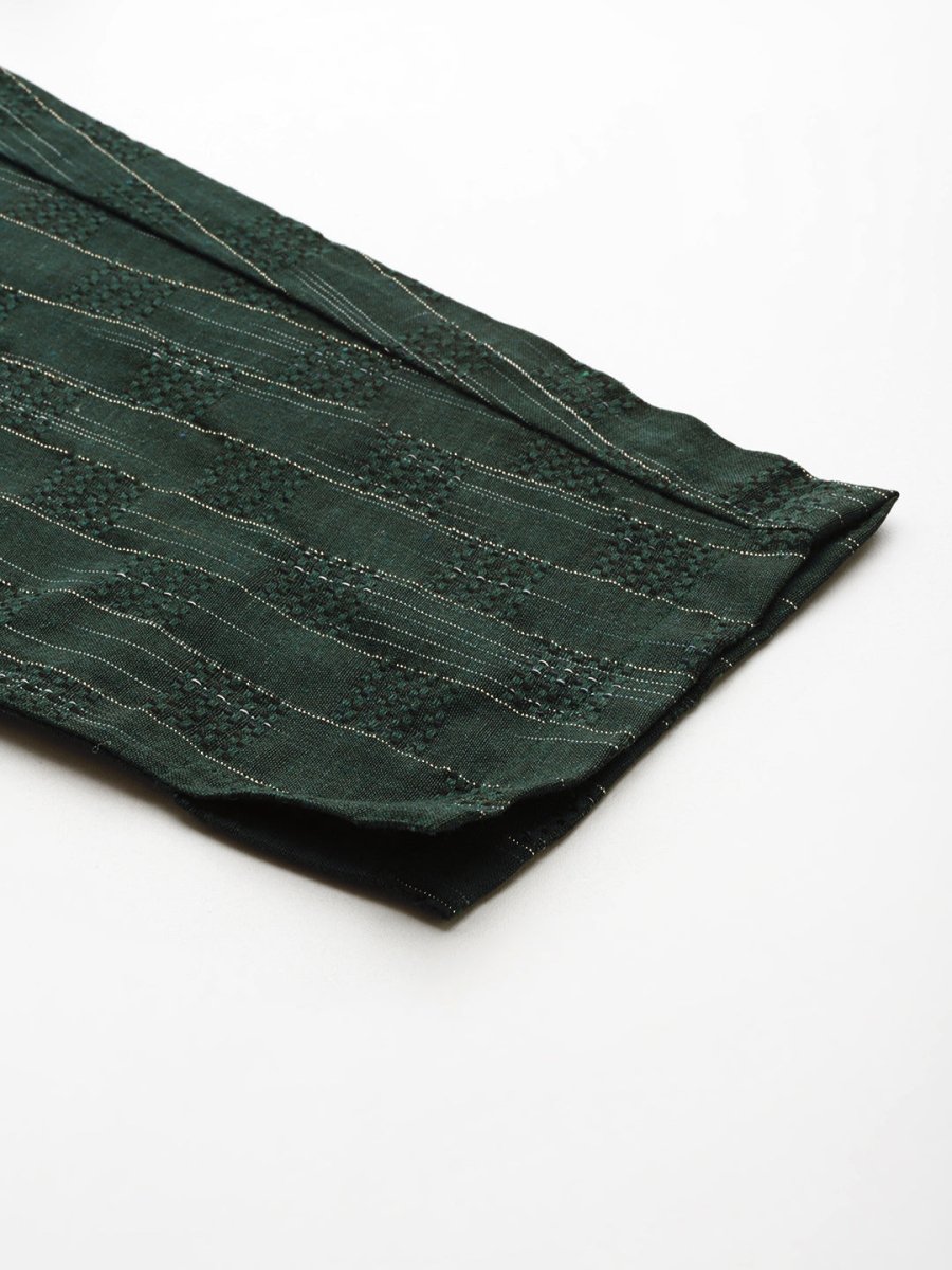 Jompers Women Olive Green Embroidered Regular Kurta with Trousers & With Dupatta - JOKS_D46G_1506_Green_S