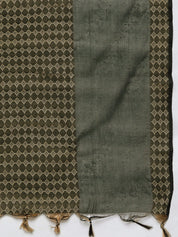 Jompers Women Olive Green Embroidered Regular Kurta with Trousers & With Dupatta - JOKS_D46G_1506_Green_S