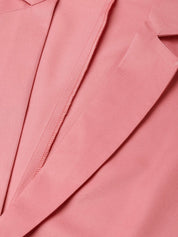 Jompers Women Peach Solid Single-Breasted Smart Casual Blazer - JOB_6001_Peach_XS