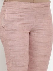 Jompers Women Pink Solid Kurta with Trousers & Dupatta - JOKS_D8P_1332_Pink_S