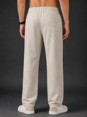 Linen Relaxed-Fit Regular Trousers for Men - INGP_306Cream_30