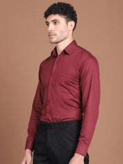 Maroon Printed Regular Fit Formal Shirt for Men - SF_9027Maroon_S