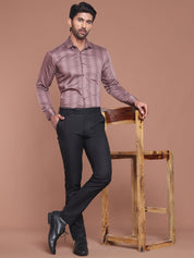 Mauve Printed Cotton Shirt for Men - SF_9044Mauve_S
