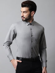 Men Grey Classic Slim Fit Solid Formal Shirt - SF_867Grey_S