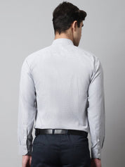 Men Light Grey Checks Pure Cotton Formal Shirt - SF_849Light-Grey_S