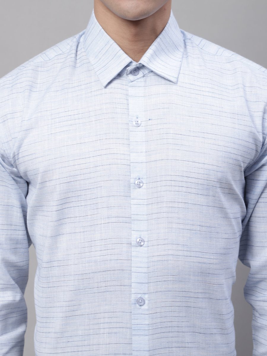 Men Light-Grey Cotton Classic Formal Shirt - SF_868Grey_S