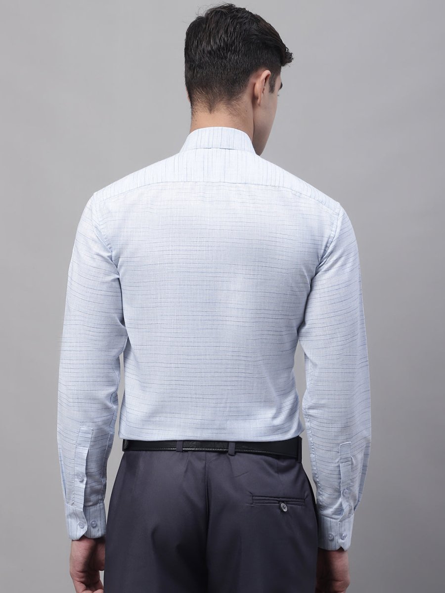 Men Light-Grey Cotton Classic Formal Shirt - SF_868Grey_S