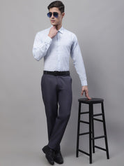 Men Light-Grey Cotton Classic Formal Shirt - SF_868Grey_S