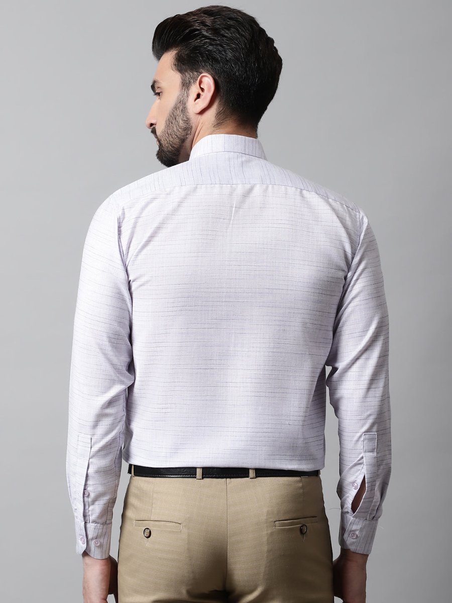 Men Light-Purple Cotton Classic Formal Shirt - SF_868Light-Purple_S