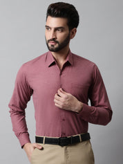 Men Maroon Classic Slim Fit Solid Formal Shirt - SF_867Maroon_S