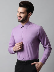 Men Purple Classic Slim Fit Solid Formal Shirt - SF_867Purple_S