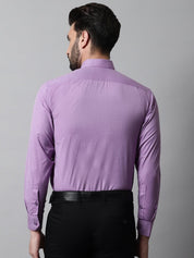 Men Purple Classic Slim Fit Solid Formal Shirt - SF_867Purple_S