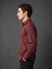 Men Solid Japanese Fabric Casual Shirt - SF_9057Maroon_S