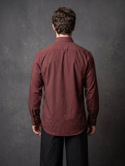 Men Solid Japanese Fabric Casual Shirt - SF_9057Maroon_S