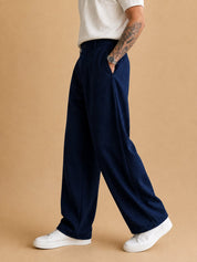 Men Straight Fit Korean Pants - INGP_305Navy_30