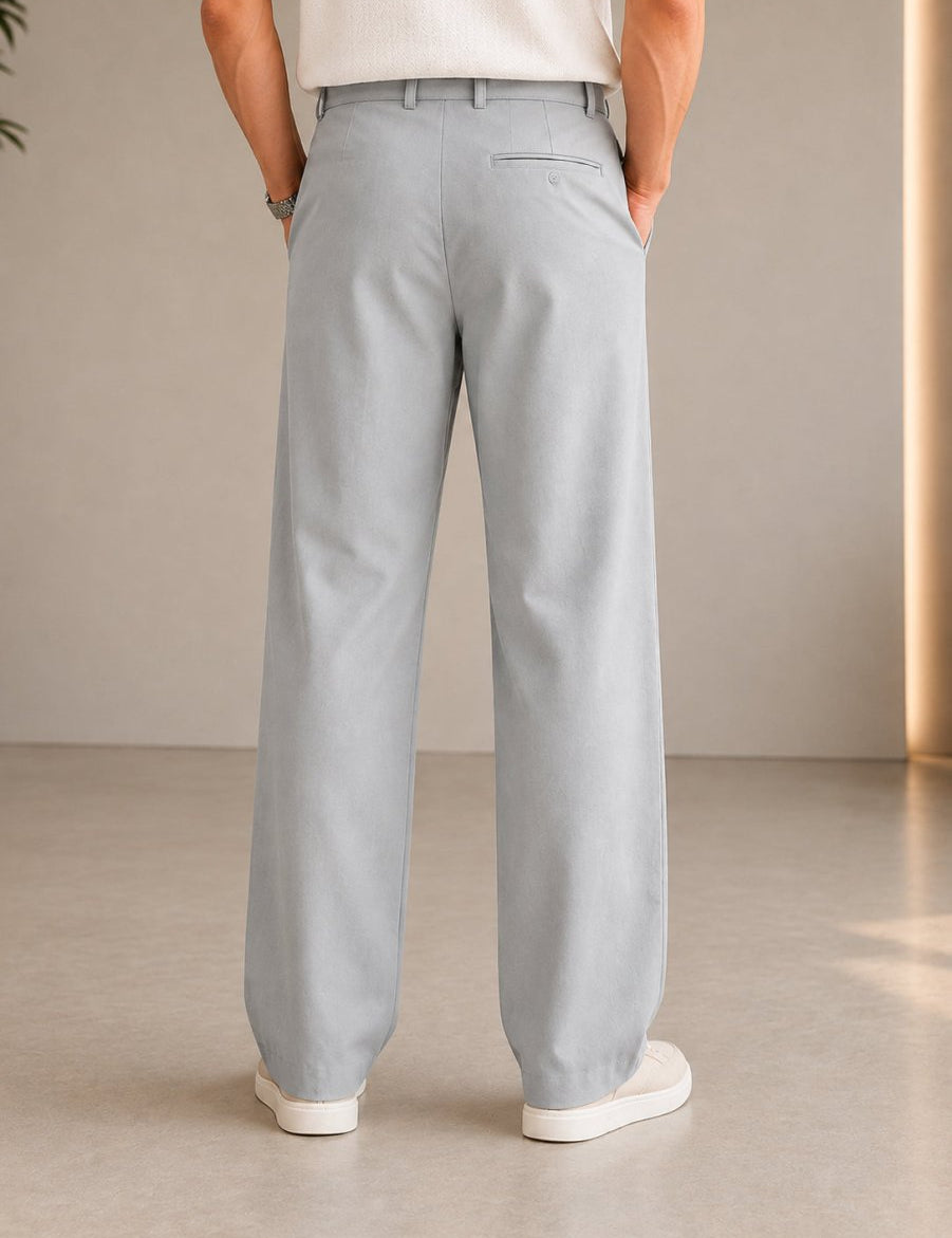 Men Straight Fit Korean Pants - INGP_305Light-Grey_30